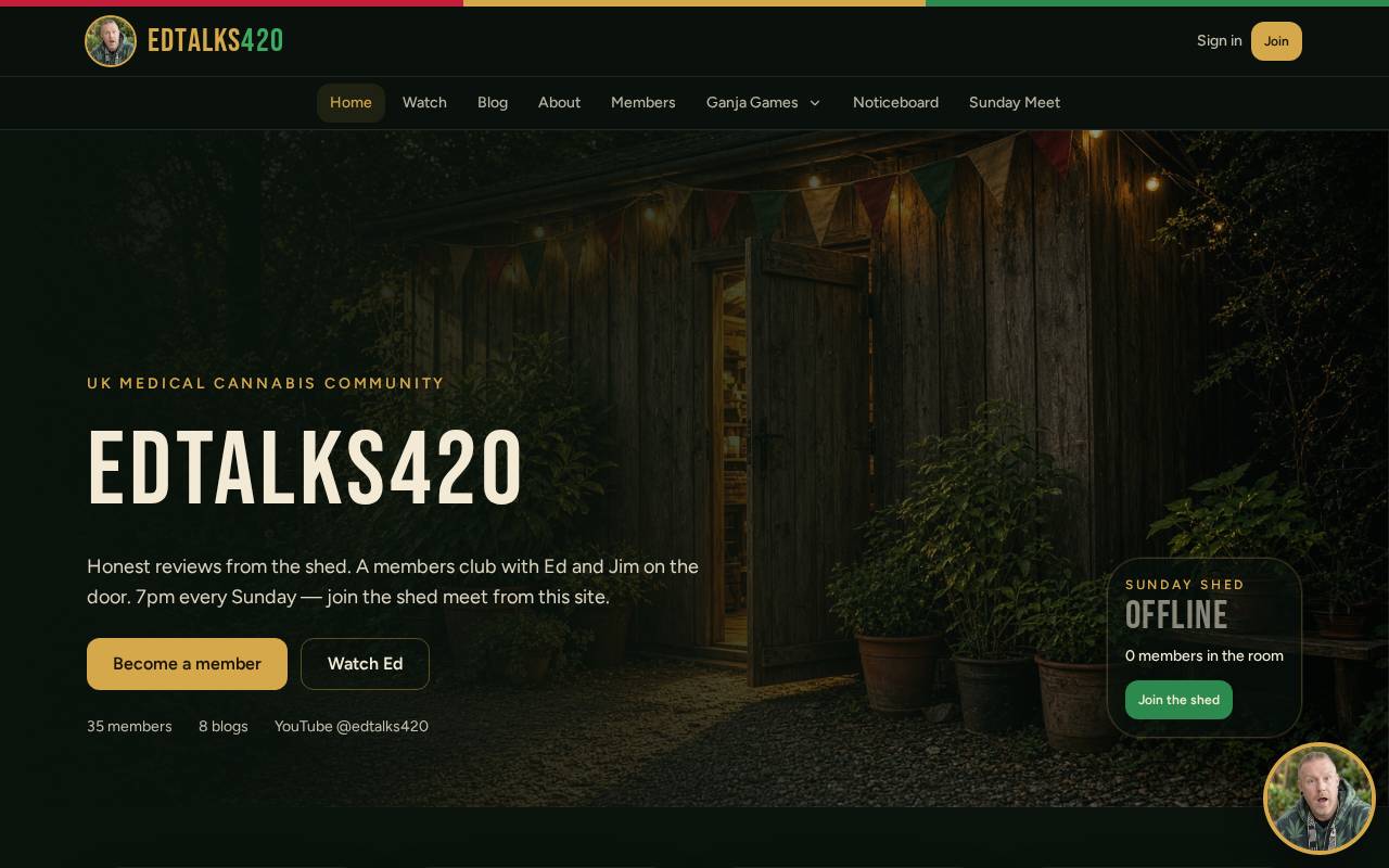 Homepage of EdTalks420